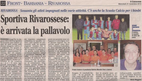 La squadra di pallavolo