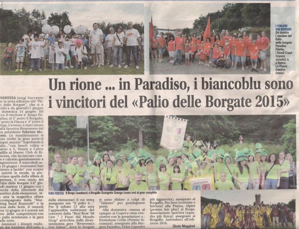 I rioni partecipanti